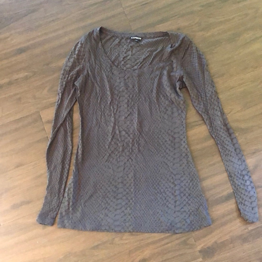 Express women’s top semi sheer size medium shirt